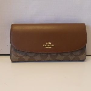NWT Coach Signature PVC Leather Wallet F57319